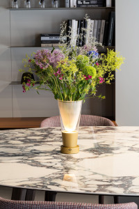 Алюминиевая аккумуляторная настольная лампа