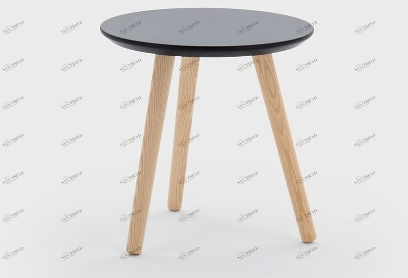 Viganò Низкий круглый деревянный журнальный столик Milly sun-id-1482383