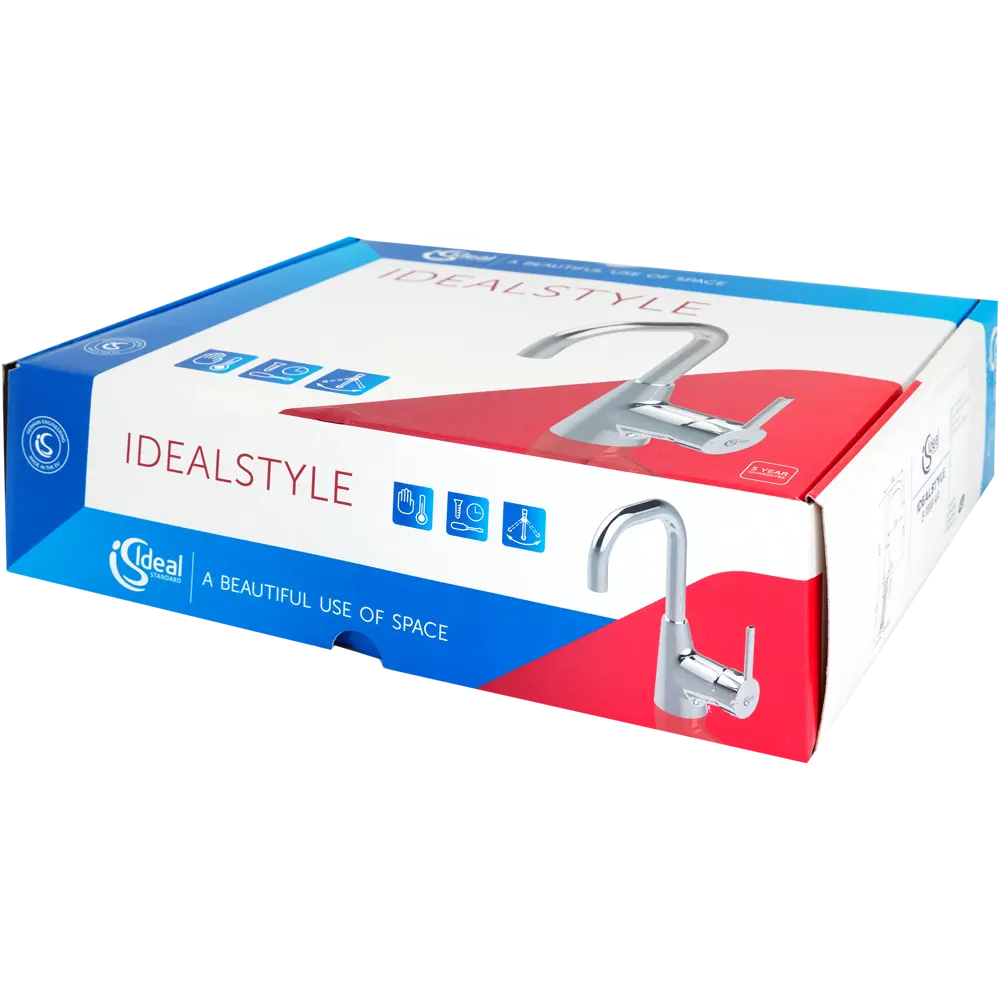 Смеситель для раковины Ideal Standard Idealstyle однорычажный высокий излив цвет хром 82022980 STLM-2131292 - Вид №3