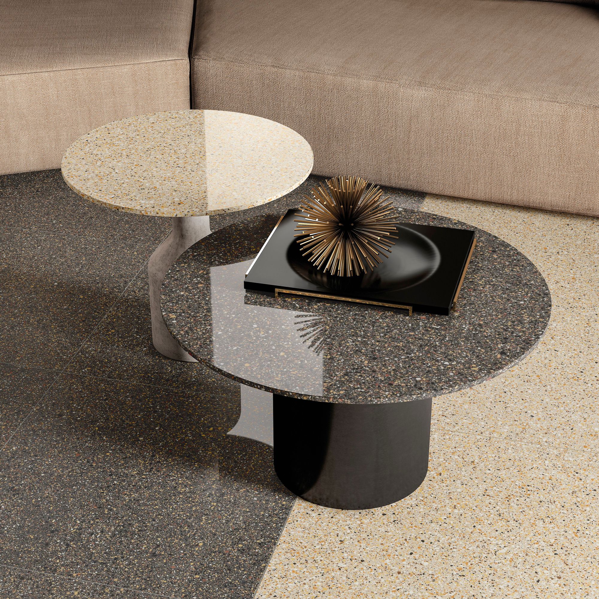 Пол / облицовка керамогранита с эффектом гранита для внутреннего и наружного применения FMG Palladio ARCH-00142529 - Вид №5