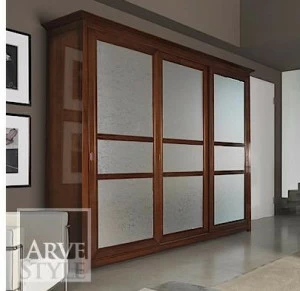 Arvestyle Шкаф из дерева и стекла с раздвижными дверцами Naima Sl-0536