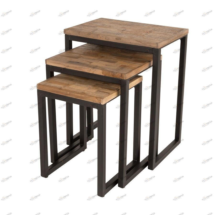 Набор столиков Suri, 3 шт White Label Living 2300057