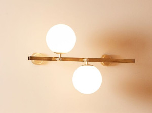 Латунный светодиодный настенный светильник