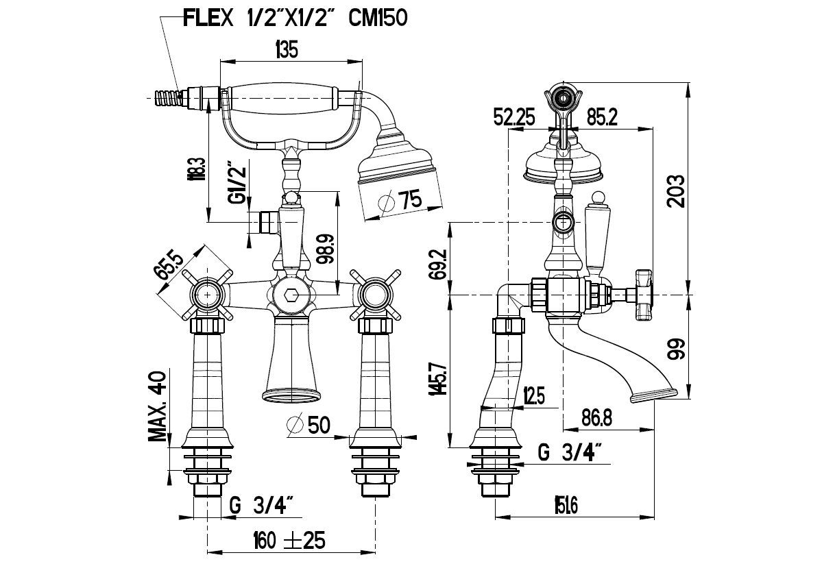 Наружная настенная ванна Gaia Mobili Complements ARCH-00062778 - Вид №2