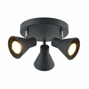 Светодиодный спот серый потолочный Freya Claris FR4308-CL-03R-GR FREYA LOFT 00-3957533 Серый