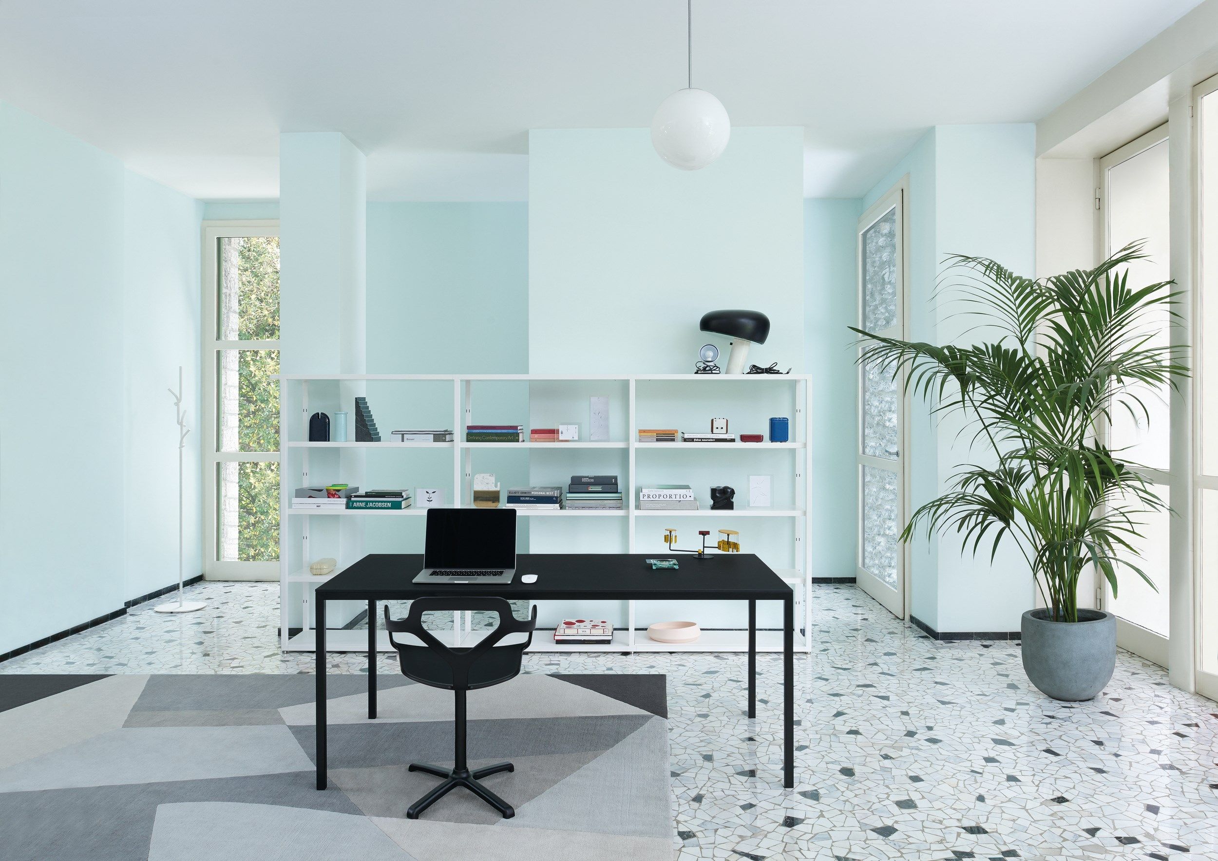 Прямоугольный стальной стол с ящиками Desalto HELSINKI ARCH-00133665 - Вид №4