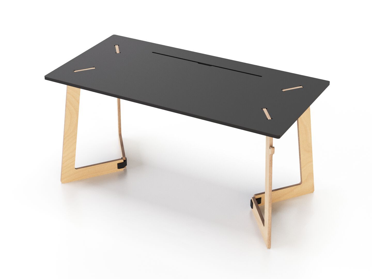 Прямоугольный рабочий стол с системой люверсов Esposit Karya ARCH-00087249 - Вид №2