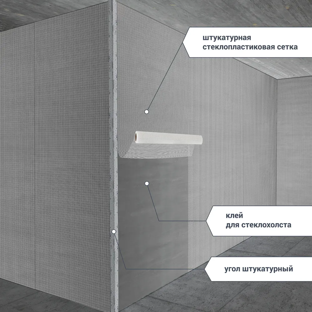 Сетка стеклотканевая малярная 2x2 Axton 50 г/м² 1x50 м 82979888 STLM-2198859  - Вид №2
