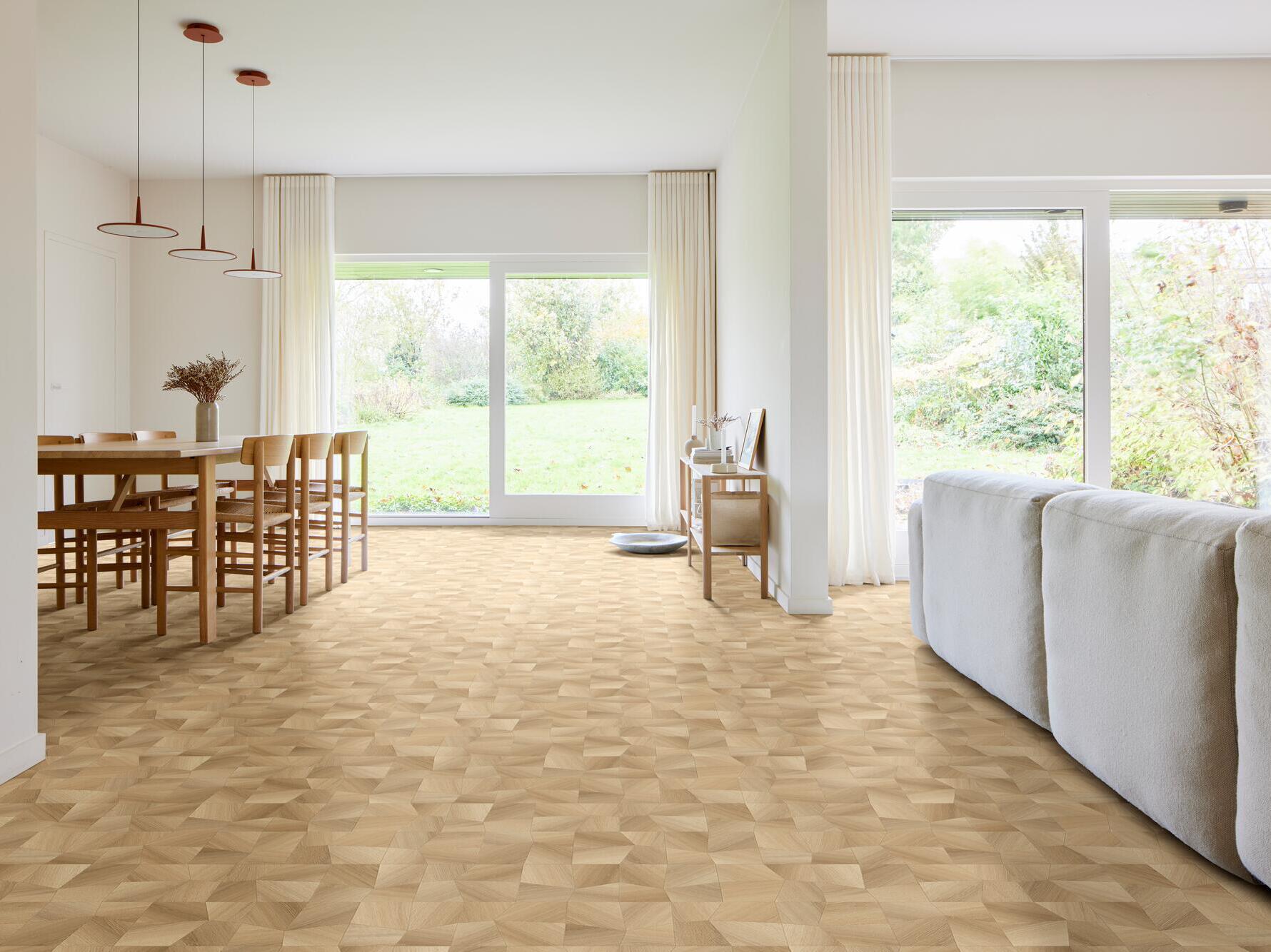 Нескользящий пол из переработанного ПВХ с эффектом дерева BEAUFLOR Сумерки ARCH-00130626