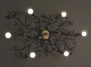 OFFICINACIANI Потолочный светильник с отраженным светом из железа Edera Hl1047pl-6