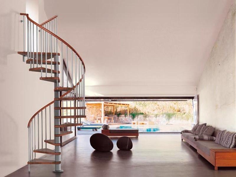 Fontanot Винтовая лестница из нержавеющей стали и дерева Genius + 2:easy sun-id-1492814 - Вид №3