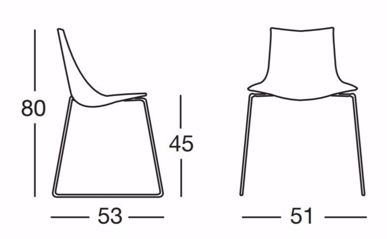 SCAB DESIGN Кресло-санки с обивкой Zebra sun-id-1490574 - Вид №1