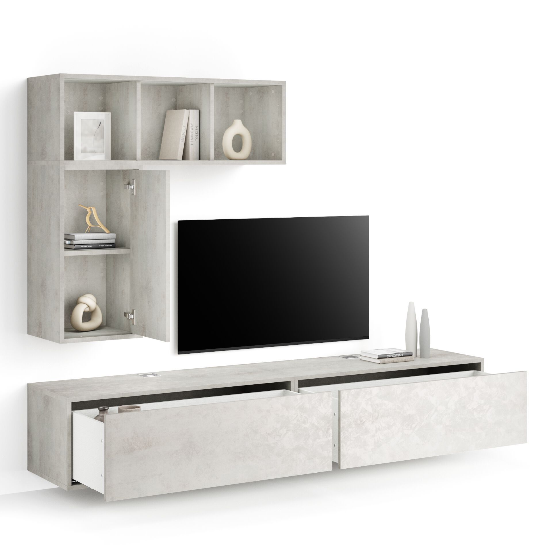 Модульная оборудованная стена установленная стеной в меламинированном Mobili Fiver IACOPO ARCH-00070420 - Вид №51