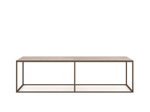 Металлический прямоугольный журнальный столик