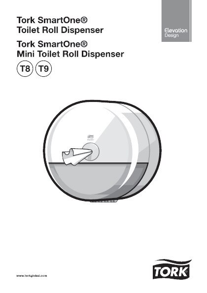 68100838 Диспенсер для рулонов туалетной бумаги Smartone® mini, черный Tork  - Вид №4