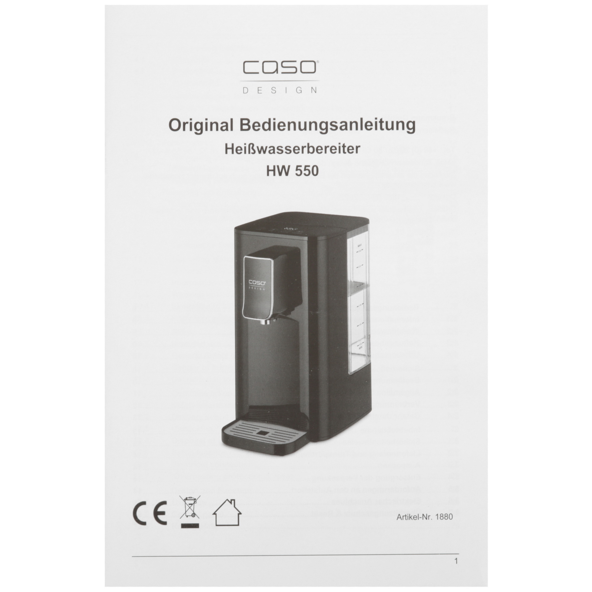 9908378 Диспенсер CASO HW 550 черный STDN-0027766 - Вид №6