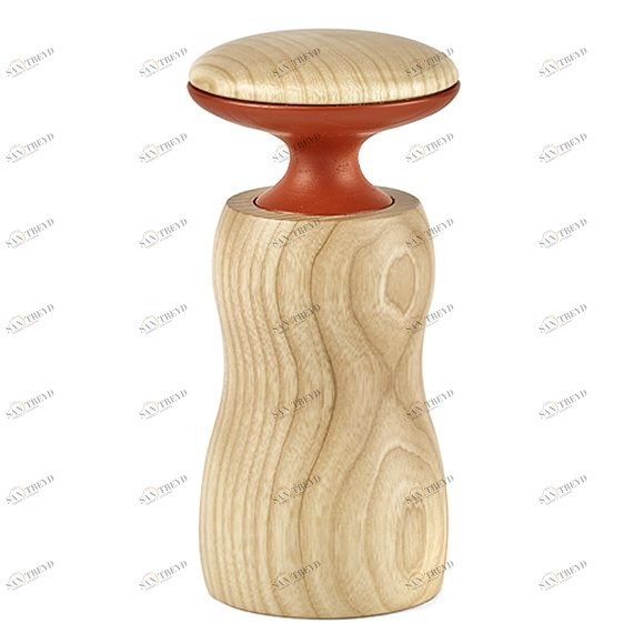 Мельница для перца чили Legnoart, ясень, 150х75х75 мм, светло-коричневая L002070800018