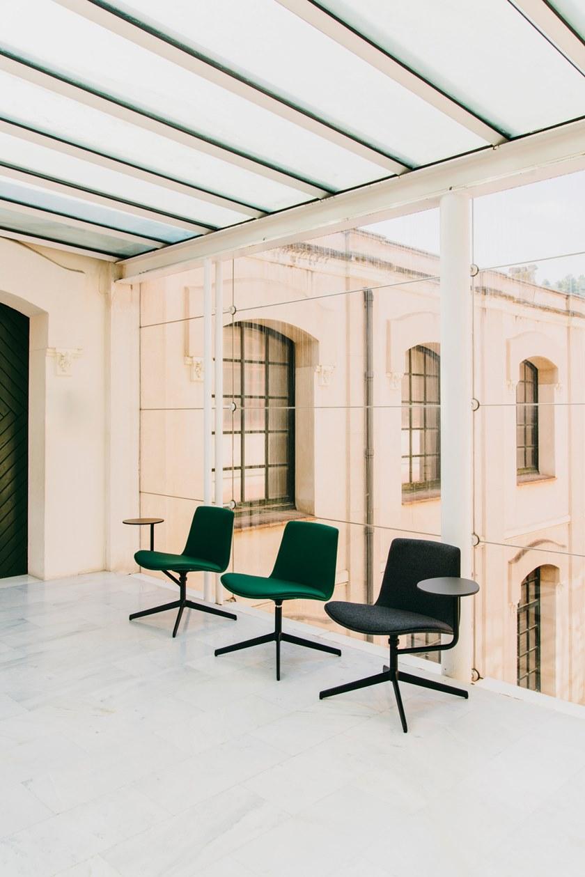 ENEA Кресло с обивкой из ткани с 4 спицами Lottus lounge sun-id-1429077 - Вид №14