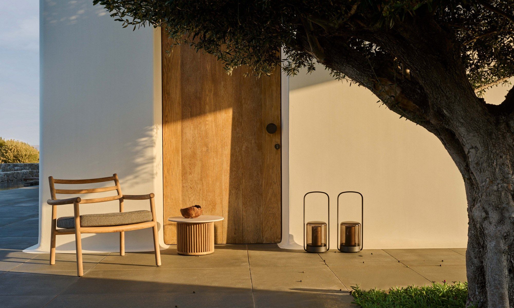 Садовое кресло из тикового дерева с подлокотниками TRIBÙ Ukiyo ARCH-00107788 - Вид №8