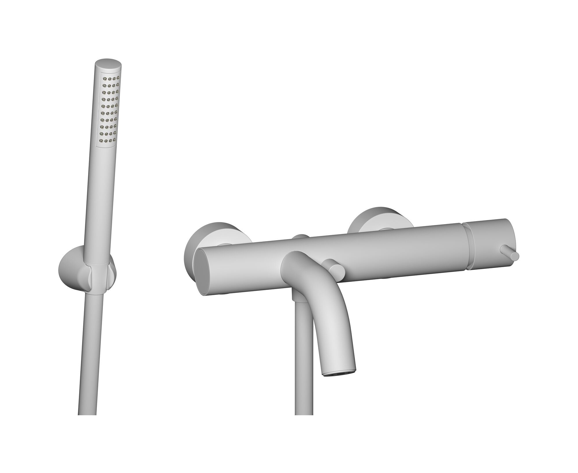 Настенный смеситель для ванны с ручным душем IB Милан Турин ARCH-00014917 - Вид №1