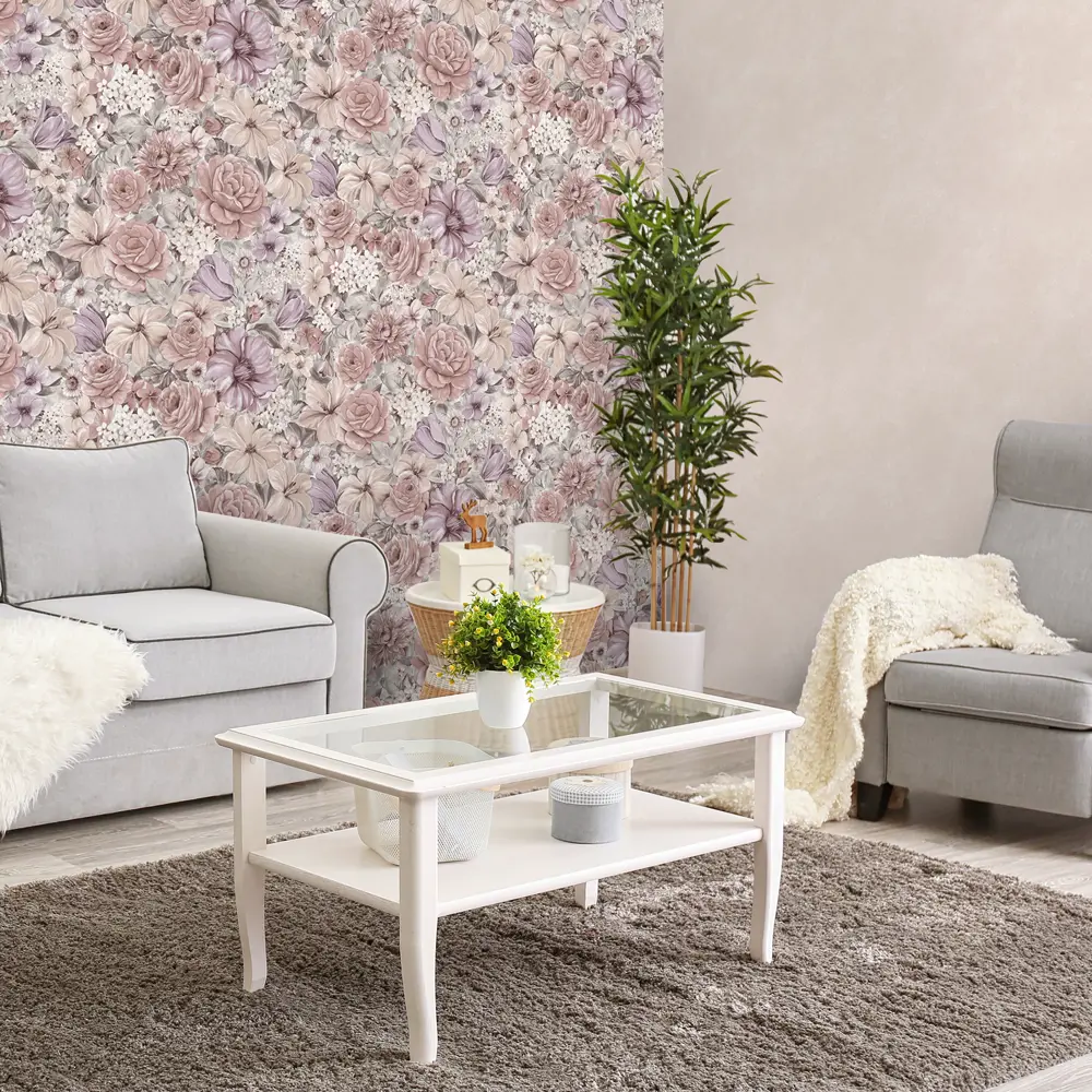Обои флизелиновые «Поляна» 1.06х10 м ED1110-01 81968659 STLM-2111721 EURO DECOR Bagatelle - Вид №3