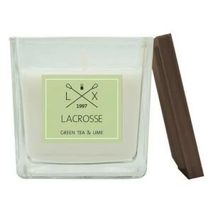 Свеча ароматическая в стекле "Зеленый чай & Лайм" 8*8 см