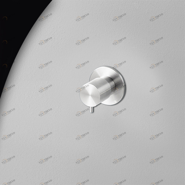 Запорный вентиль сталь глянцевая Hiro Radomonte HIR50L