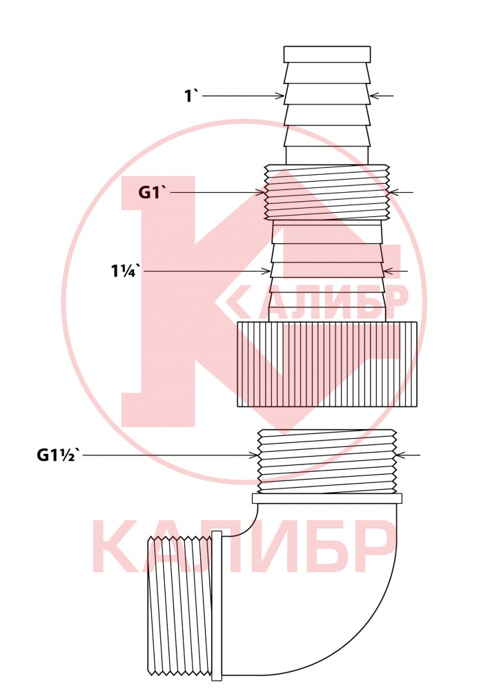 44936 Калибр Насос погружной центробежный НПЦ- 750/35П  - Вид №3