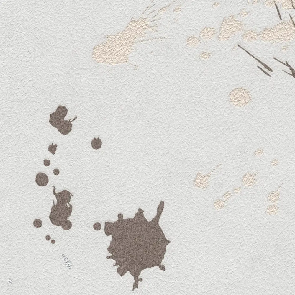 Московская обойная фабрика Дроп: текстурированные бумажные обои в бело-черных тонах 89369359 STLM-0816381 - Вид №1