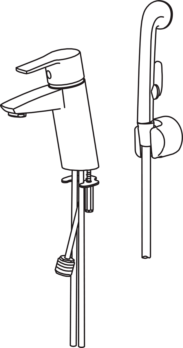 Oras 2812 Смеситель для умывальника 2812 Cubista Хром  - Вид №2