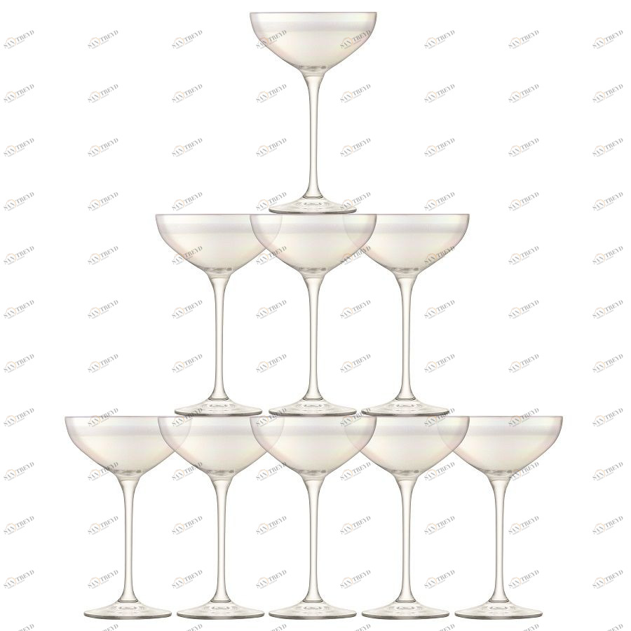 Набор из 10 бокалов-креманок Tower, 235 мл, перламутр LSA International G114808916