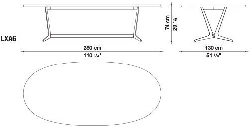 Maxalto Овальный деревянный стол sun-id-1485463 - Вид №2