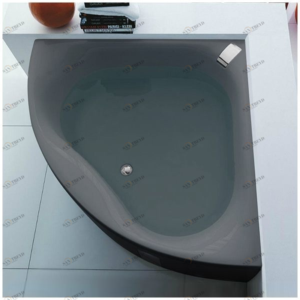 Ванна Gruppo tressee Slide V0441-SE серая угловая большая Gruppo Treesse VTLV0441SE