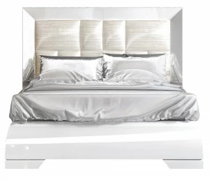 Кровать деревянная двуспальная 160х200 белая Luogo ESF ДИЗАЙНЕРСКИЕ 043963 Белый