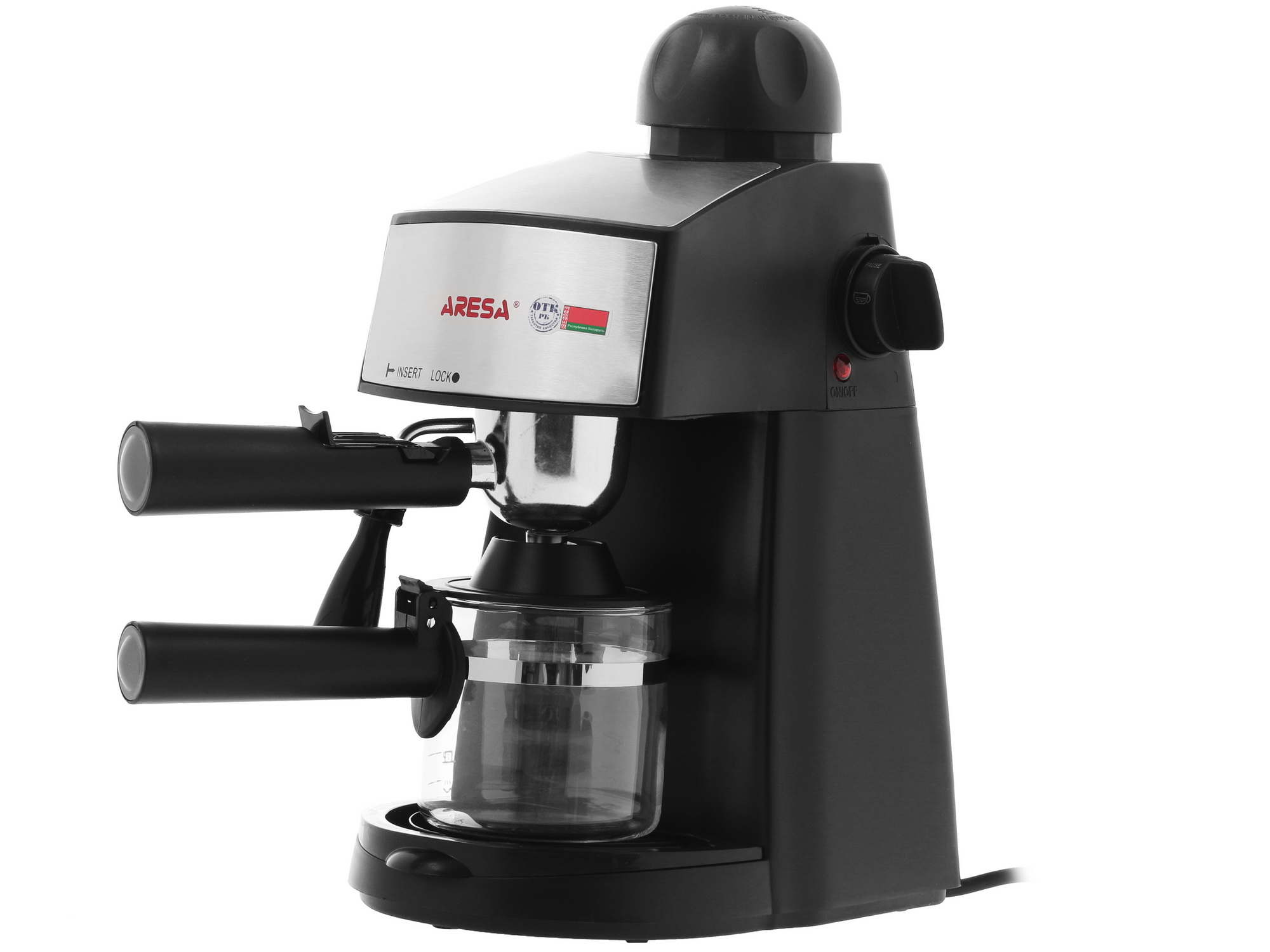 1085143 Кофеварка рожковая Aresa AR-1601 черный STDN-0093429 - Вид №2