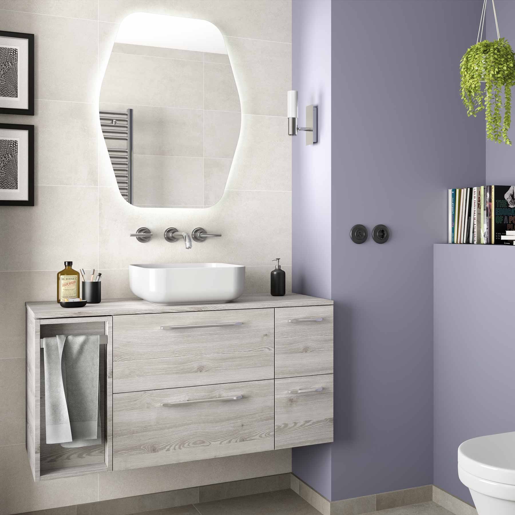 24554 SALGAR Раковина DOLCE 390 WHITE PORCELAIN 390 x 140 мм - Вид №2