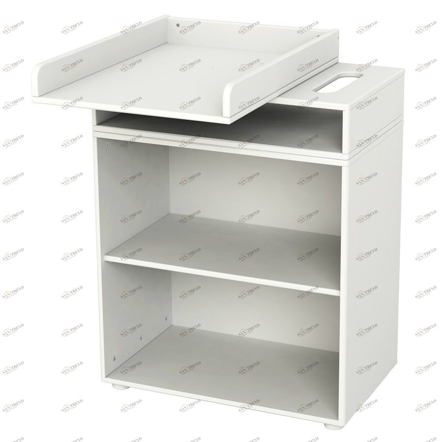 Стол пеленальный Flexa Baby с одной полкой, белый, 96х72х43,5/72 см 901066040