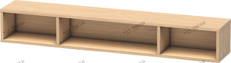 LC120001212 Элемент полки (горизонтальный) L-Cube #LC1200 800 x 140 мм Дуб брашированный, натуральный шпон Duravit
