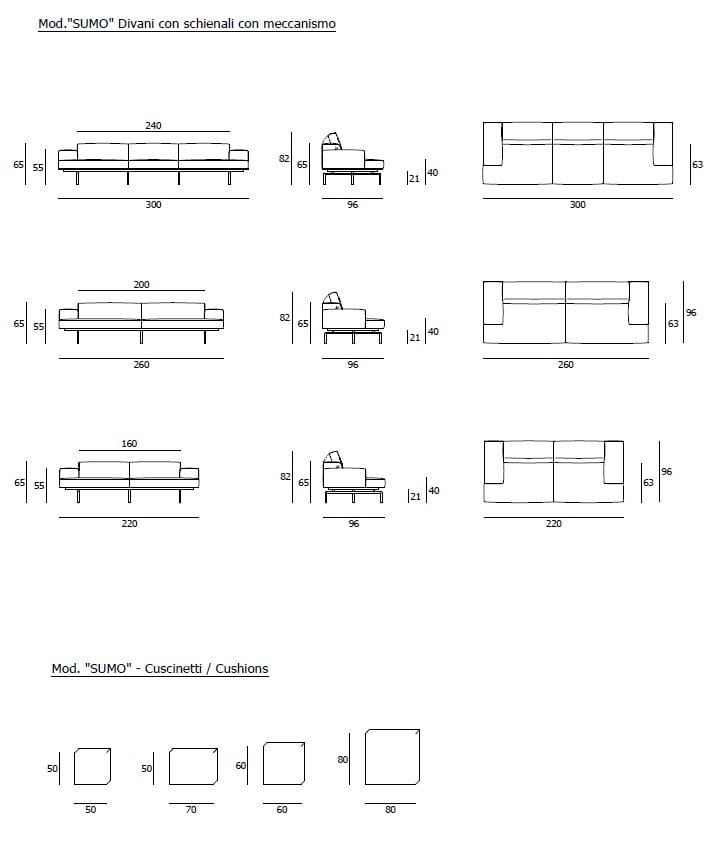 Кожаный диван Living Divani Сумо ARCH-00064988 - Вид №14