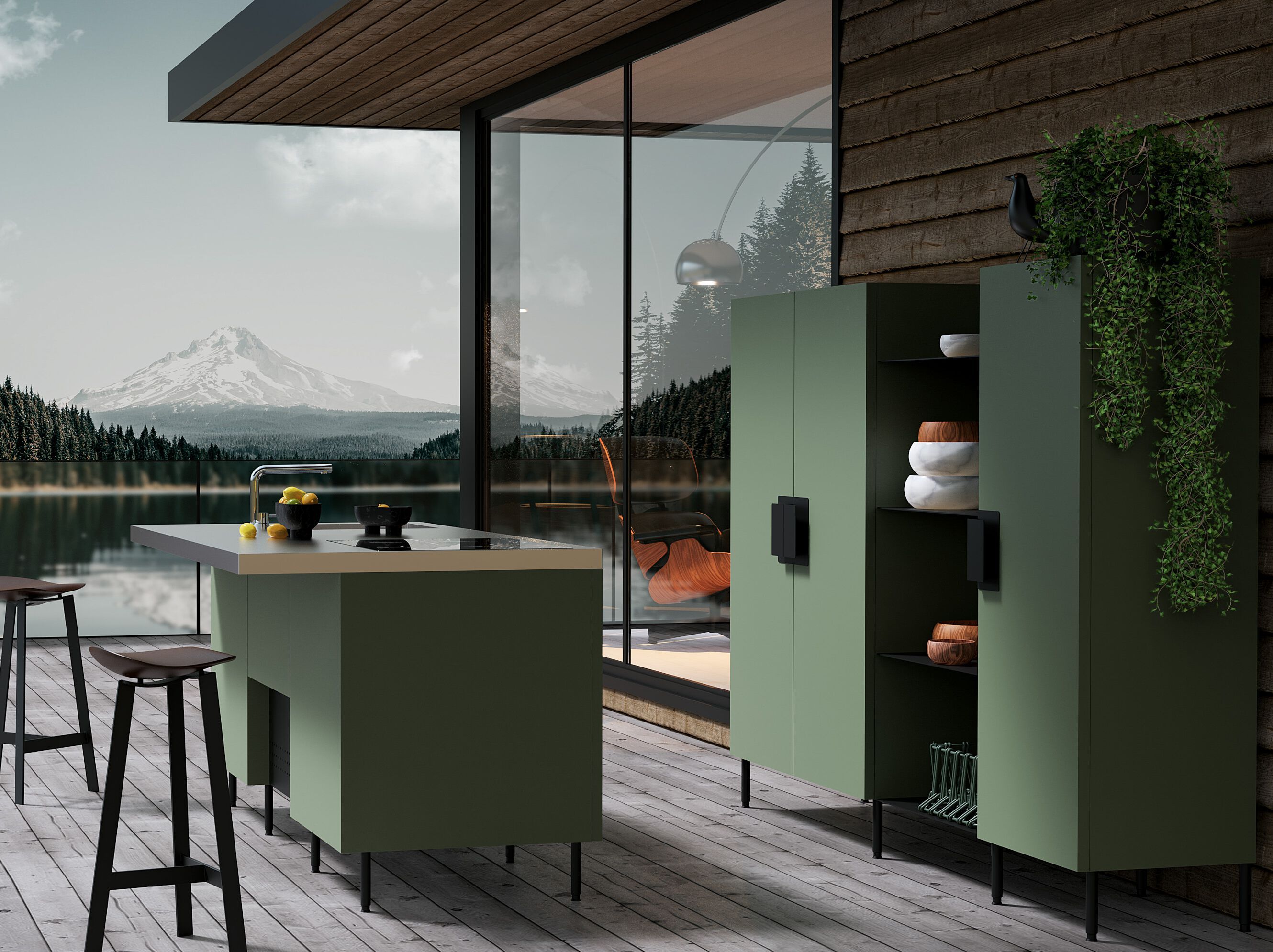 Наружная кухня из нержавеющей стали с островом ABIMIS Àtria ARCH-00062698