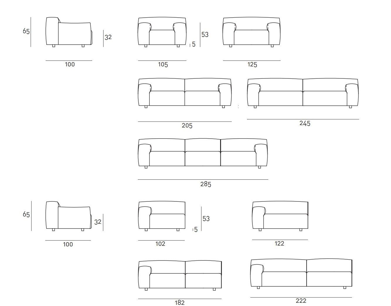 Съемный диван Living Divani Wall ARCH-00104480 - Вид №8
