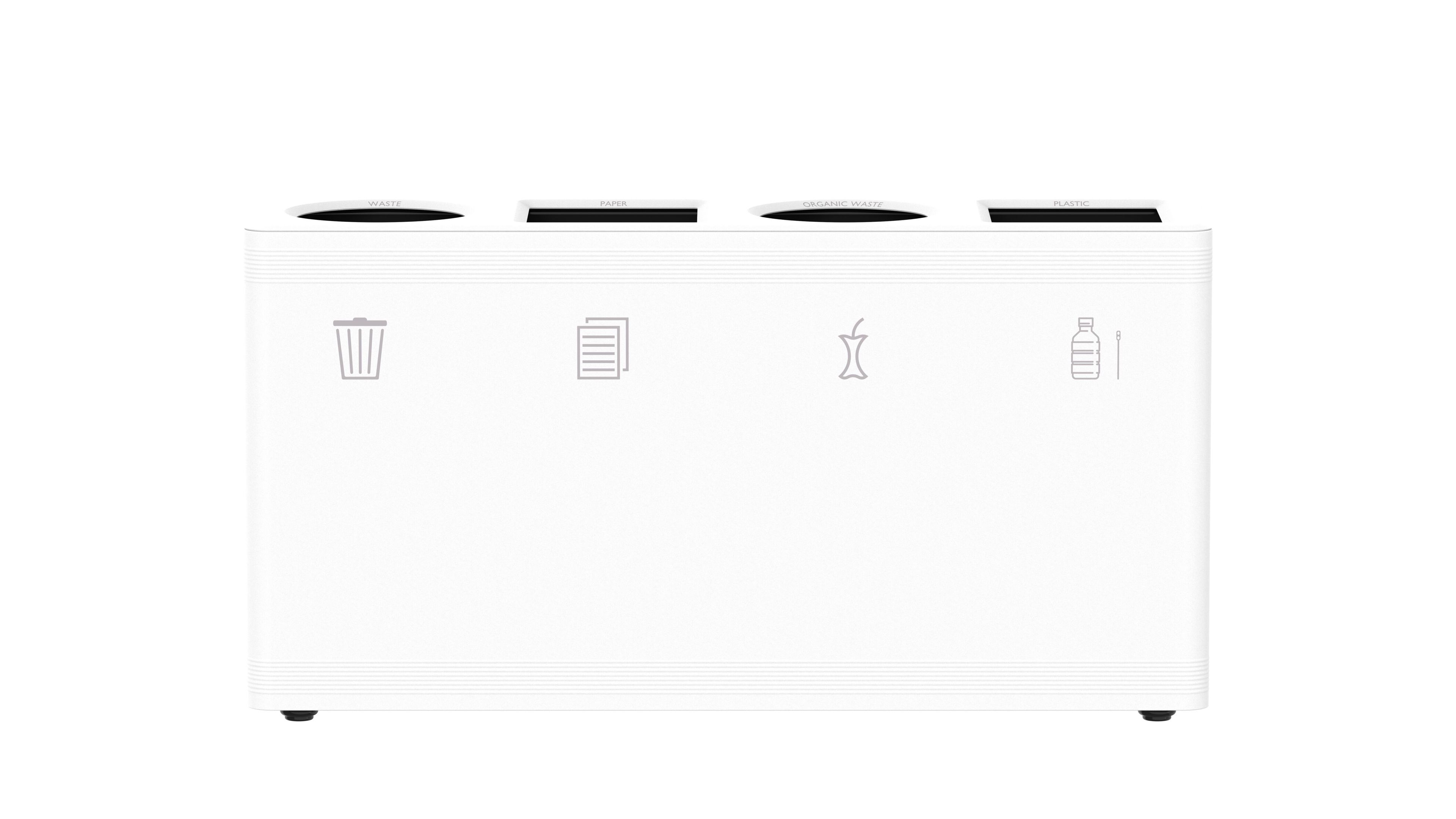 Стальная стойка для мусора с порошковым покрытием с крышкой FUNCTIONALS DITCH ARCH-00011679 - Вид №41