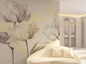 Обои с цветочными мотивами