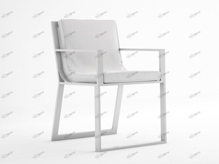 GANDIABLASCO Стул с основанием из термолакированного алюминия с подлокотниками Blau sun-id-1435252