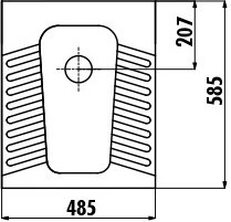 TP570-00CB00E-0000 Чаша Генуя 50*60 Creavit  - Вид №1