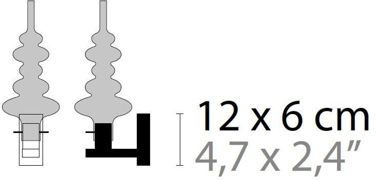 ILFARI Настенный светильник из стекла отраженного света в современном стиле с фиксированным кронштейном Reflexx 14380 - Вид №1