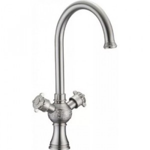 Zorg A 2004K-SL серебро Смеситель для кухни Zorg 409 х 194