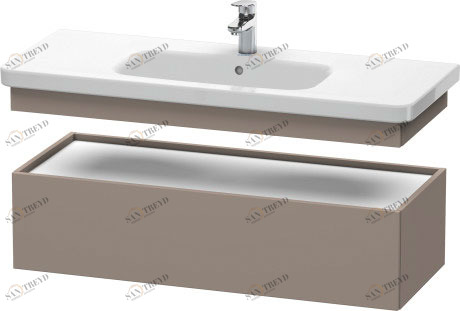 DS628304343 DuraStyle Шкафчик Базальт матовый, декор Duravit