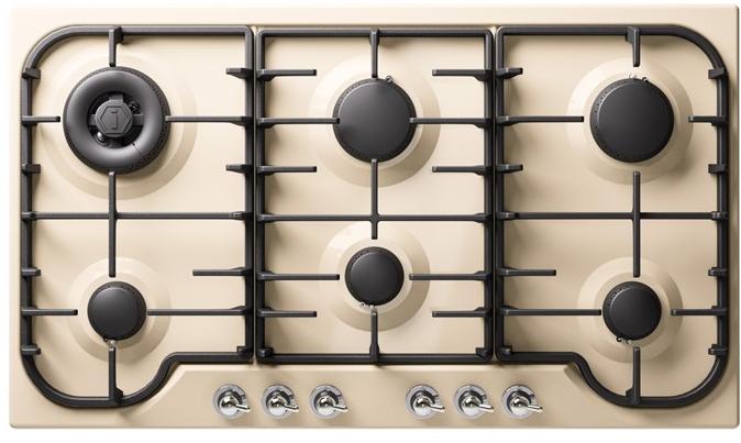 Ilve Газовая встраиваемая плита из нержавеющей стали Nostalgie Hcb906cn Santreyd - Вид №2