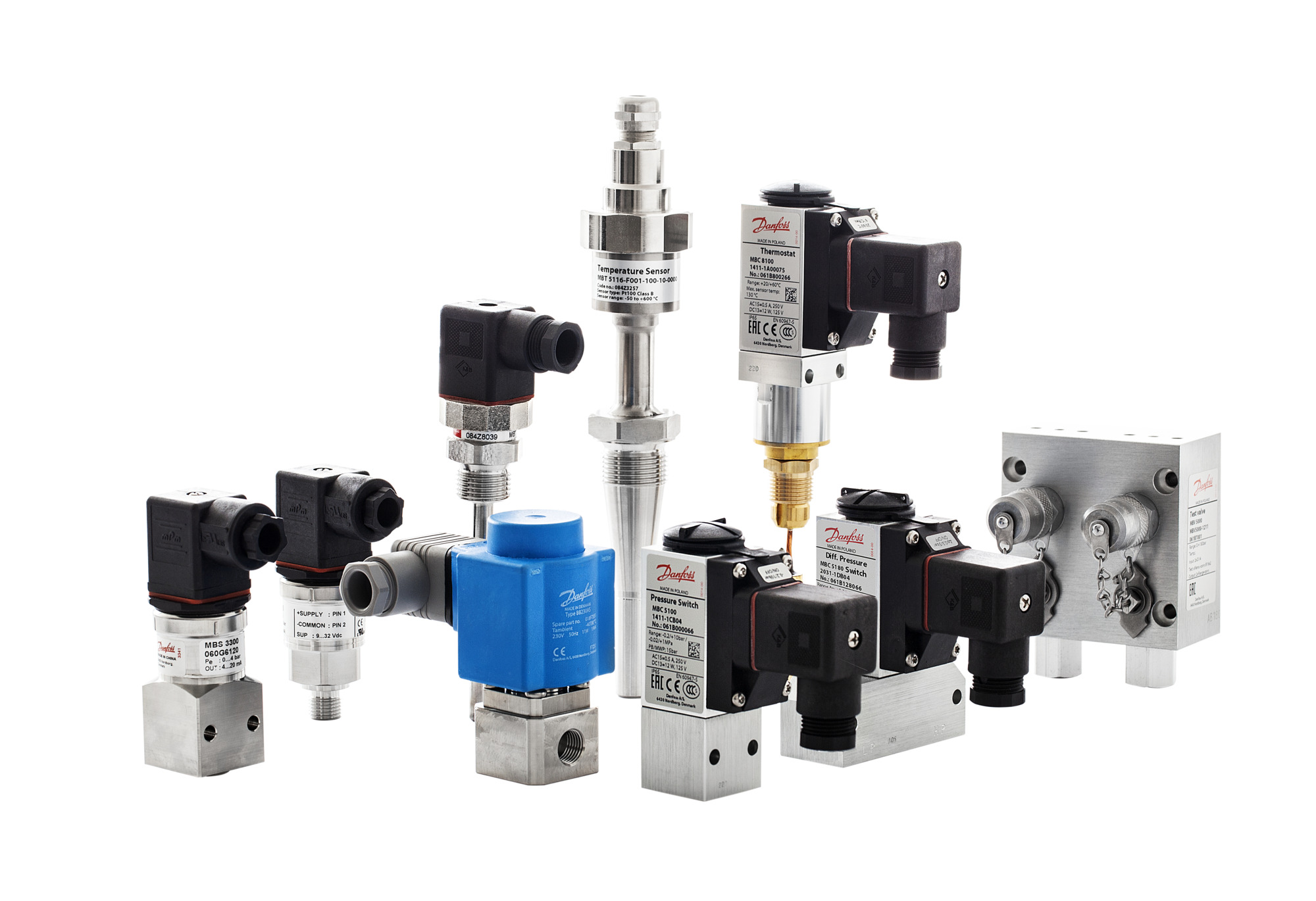 Danfoss MBS 3300 — преобразователи (датчики) давления для судостроения MBS 3300 Преобразователь давления 060G1468  - Вид №22